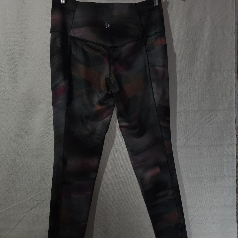 Athleta Multicolor Salutation Stash Printed Tights - image 1